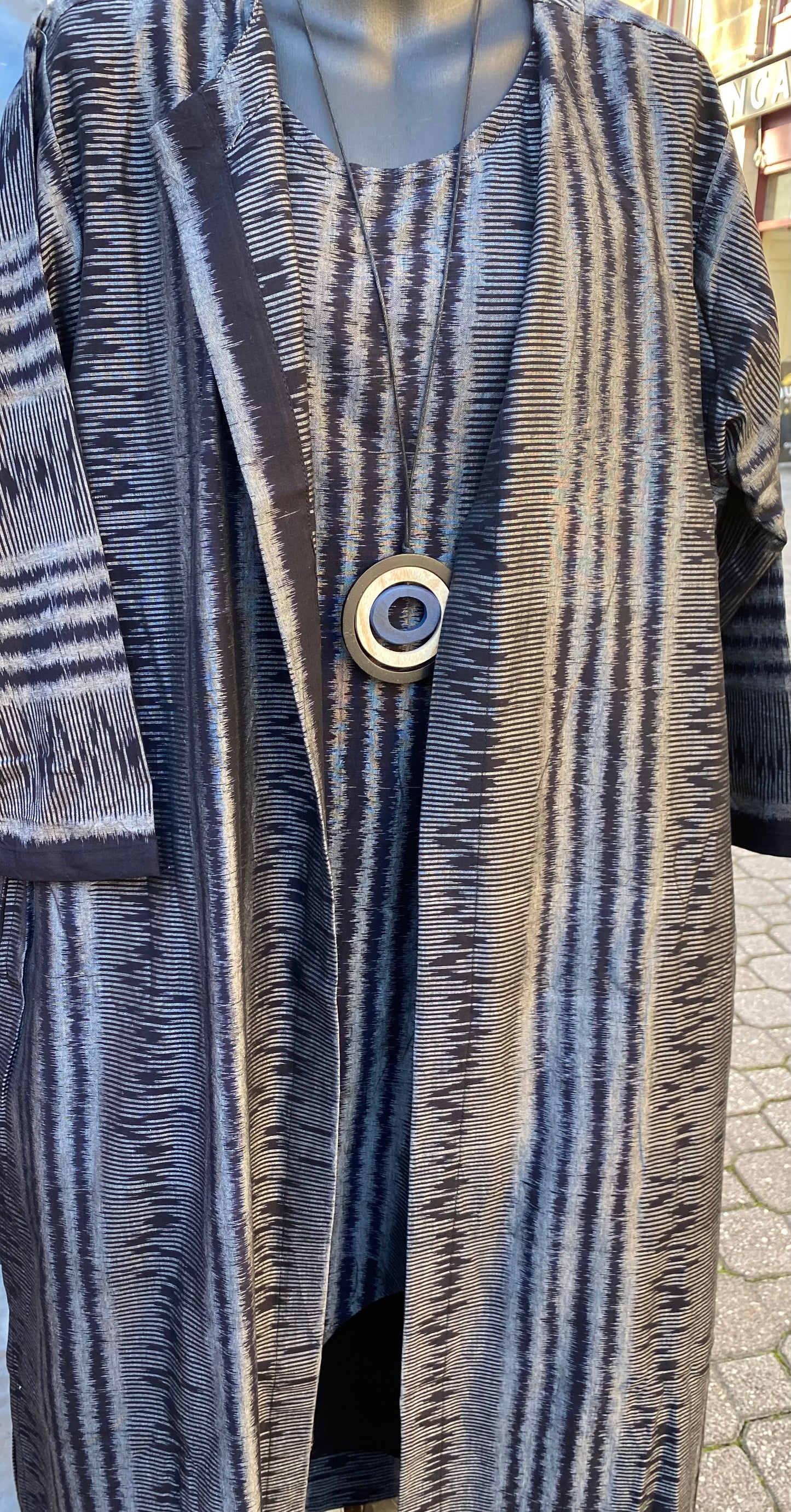 Kurta Jacket- Australian Designed Handmade Linen Clothing -Dragonfly Tasmania