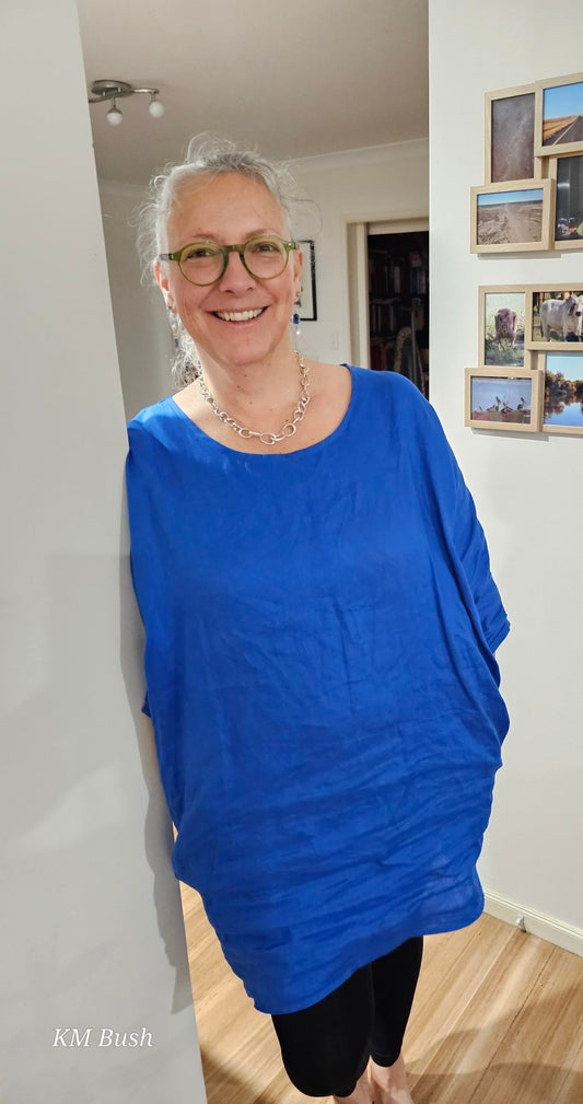 Zeb Tunic- Australian Designed Handmade Linen Clothing -Dragonfly Tasmania