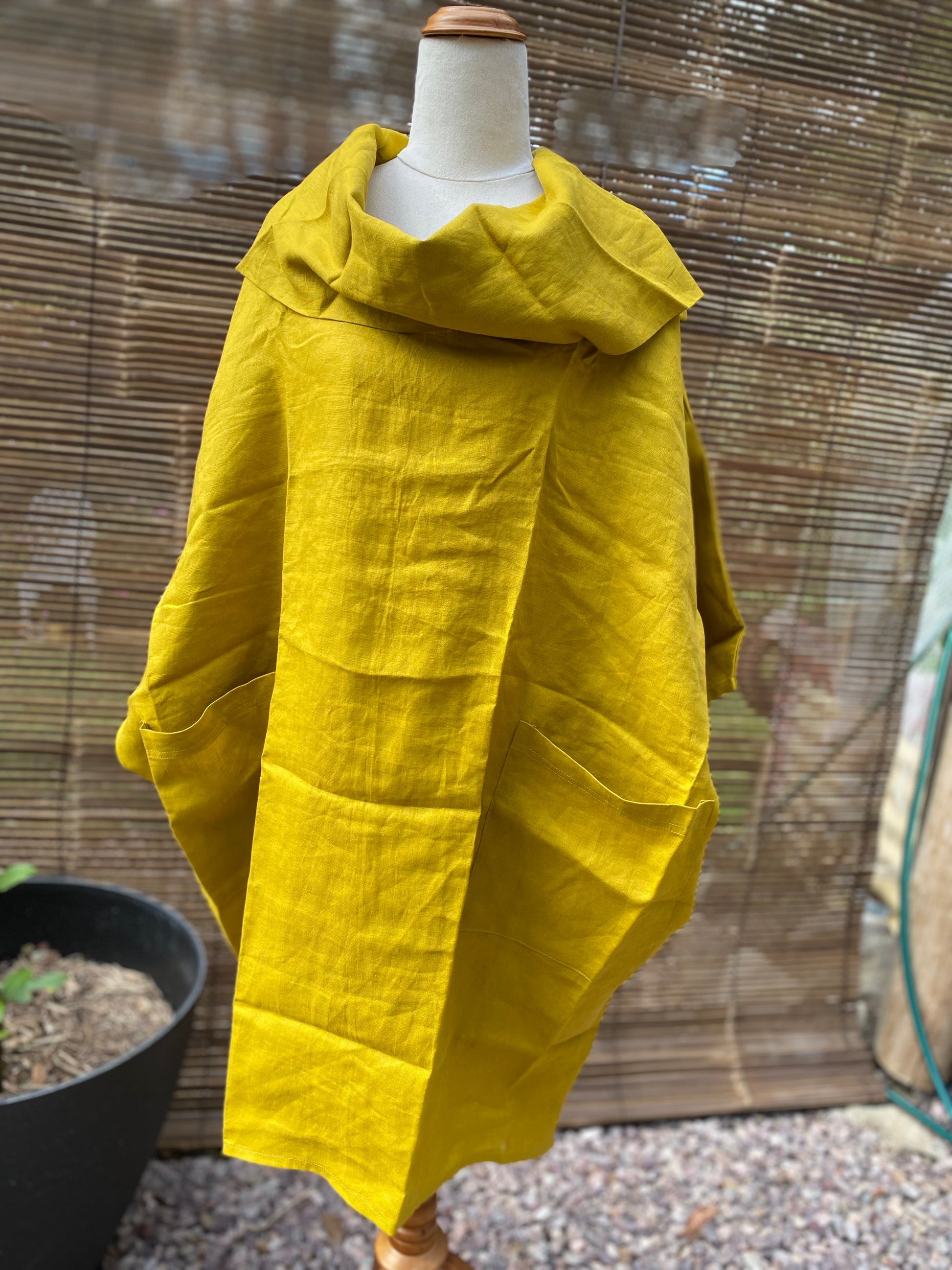 Zen tunic- Australian Designed Handmade Linen Clothing -Dragonfly Tasmania