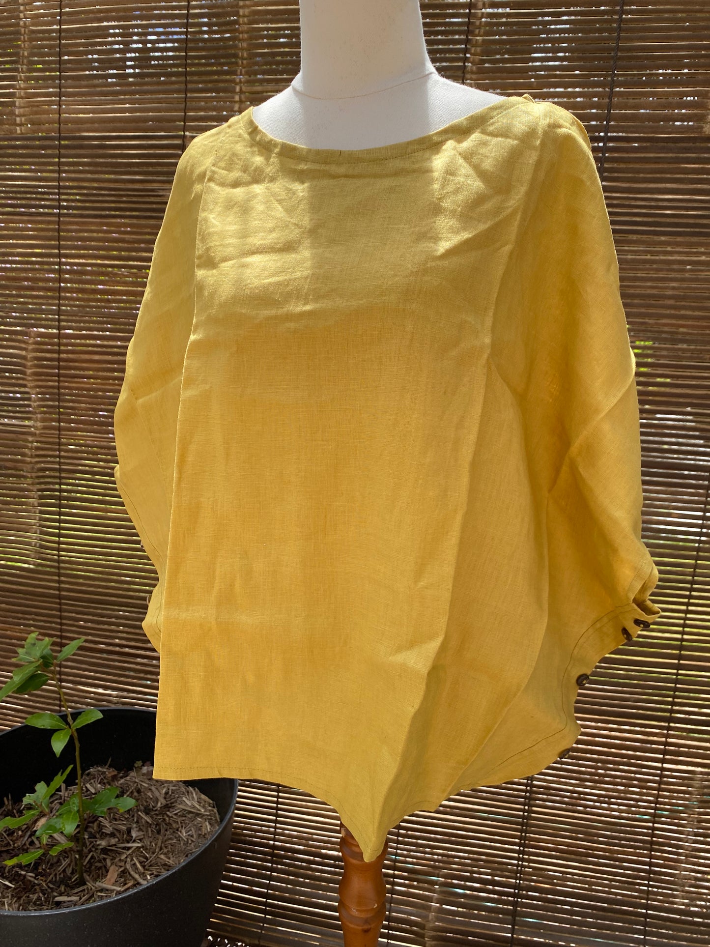 Summer Top- Australian Designed Handmade Linen Clothing -Dragonfly Tasmania