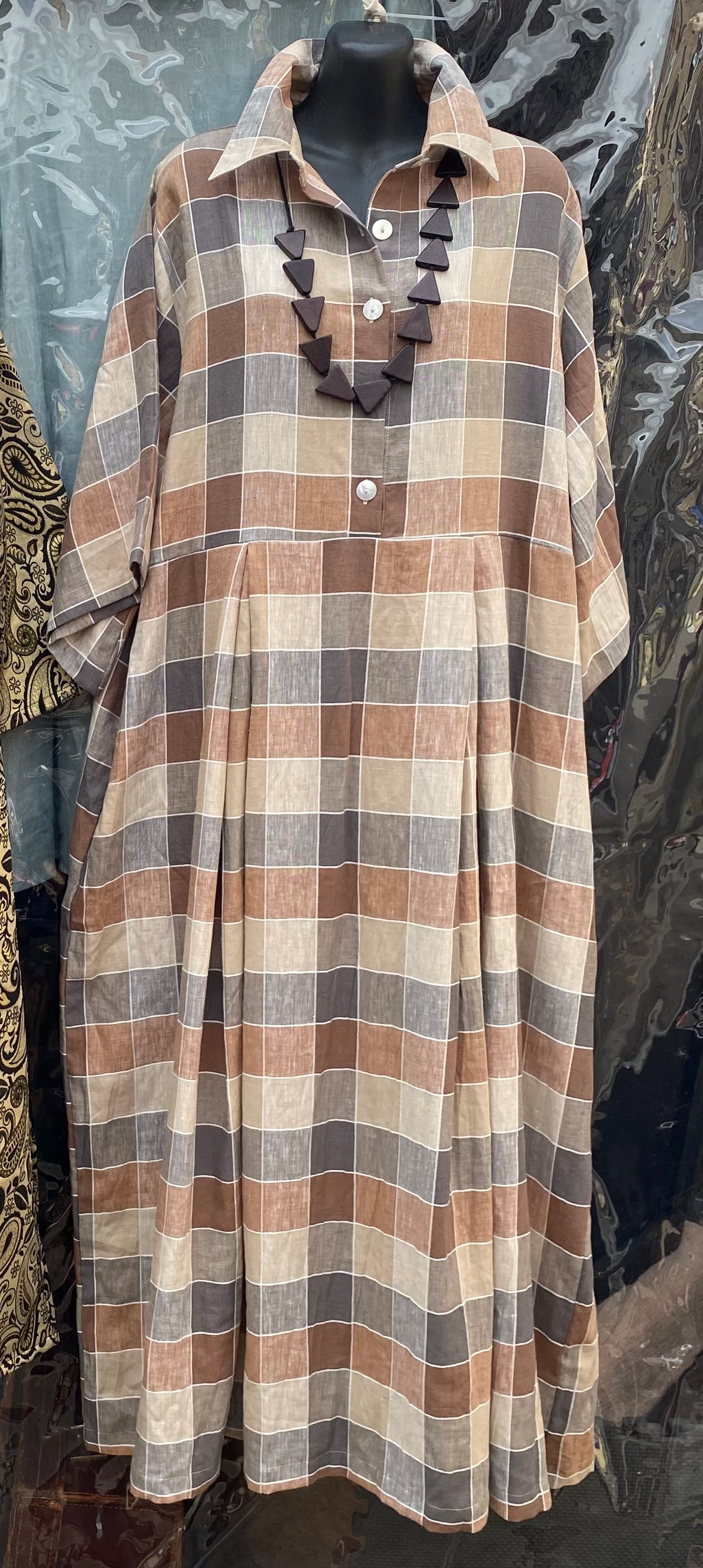 Suzana Dress- Australian Designed Handmade Linen Clothing -Dragonfly Tasmania