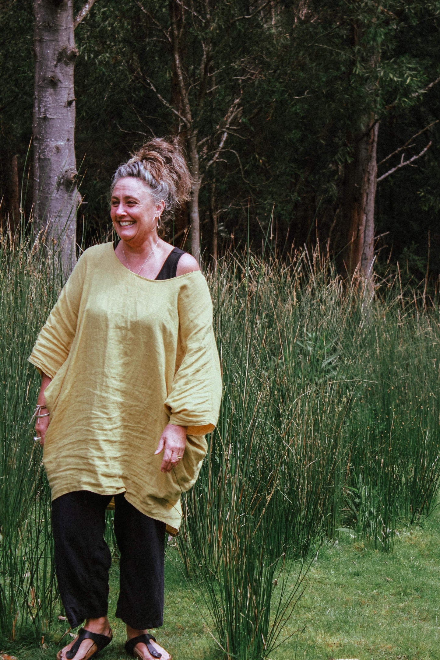 Zeb Tunic- Australian Designed Handmade Linen Clothing -Dragonfly Tasmania