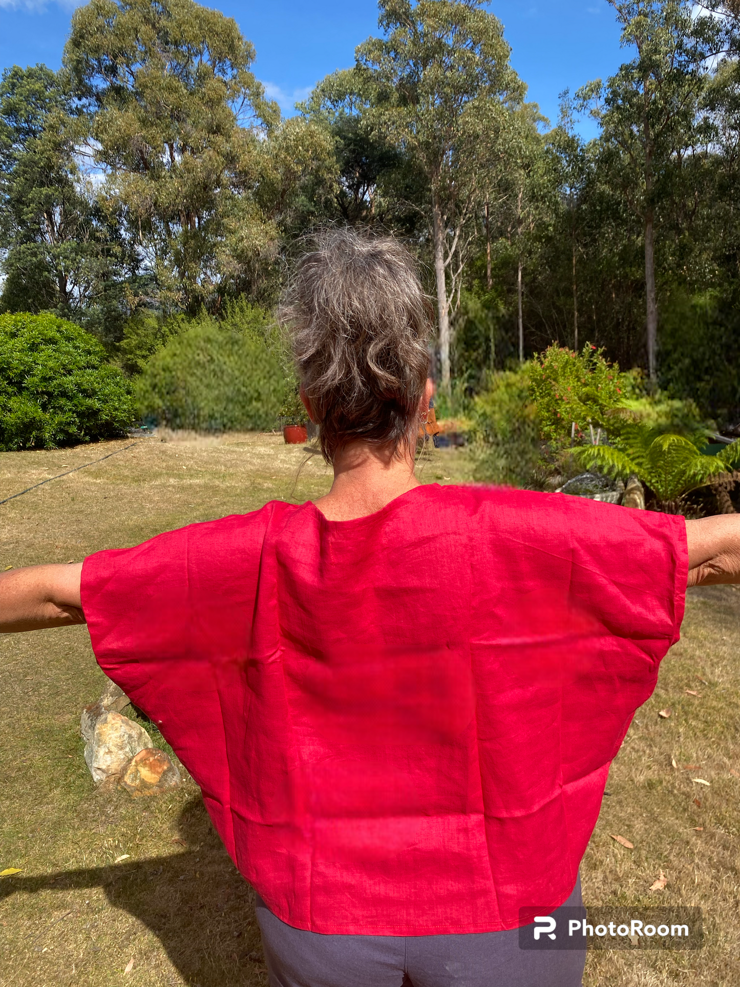 Summer Top- Australian Designed Handmade Linen Clothing -Dragonfly Tasmania
