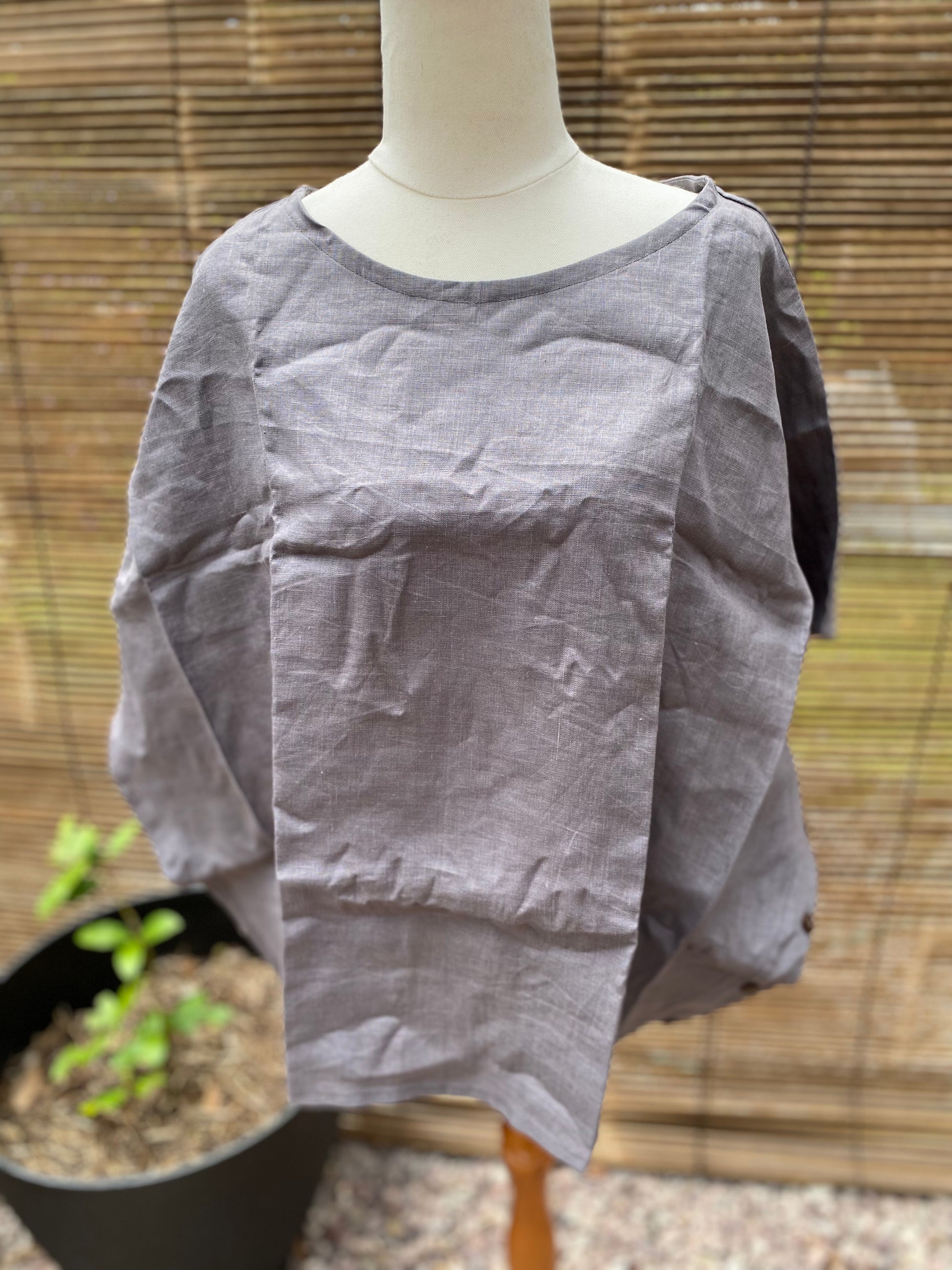 Summer Top- Australian Designed Handmade Linen Clothing -Dragonfly Tasmania