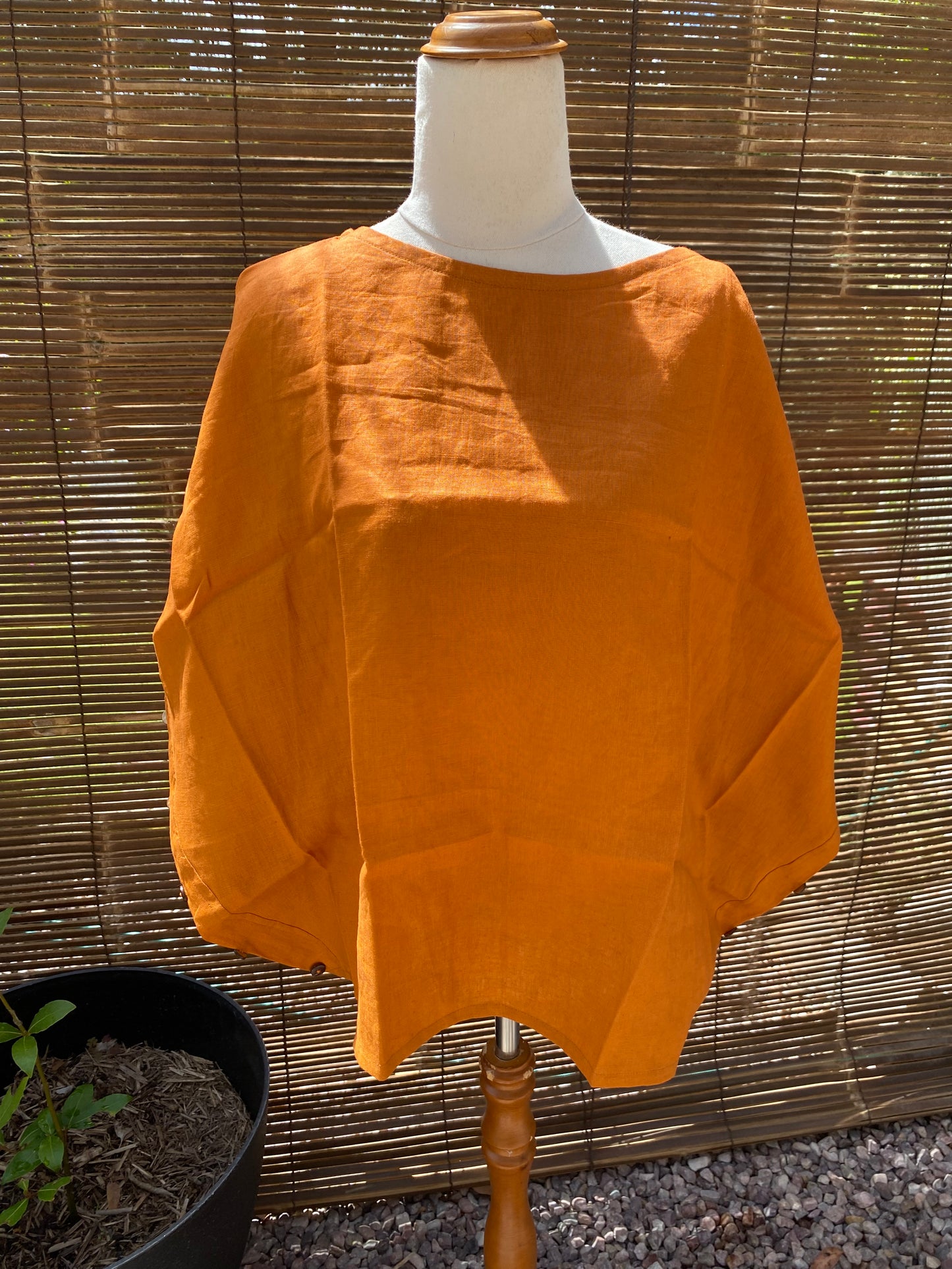 Summer Top- Australian Designed Handmade Linen Clothing -Dragonfly Tasmania