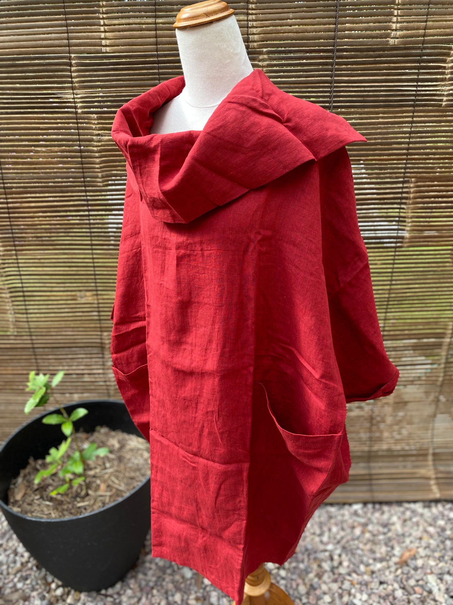 Zen tunic- Australian Designed Handmade Linen Clothing -Dragonfly Tasmania