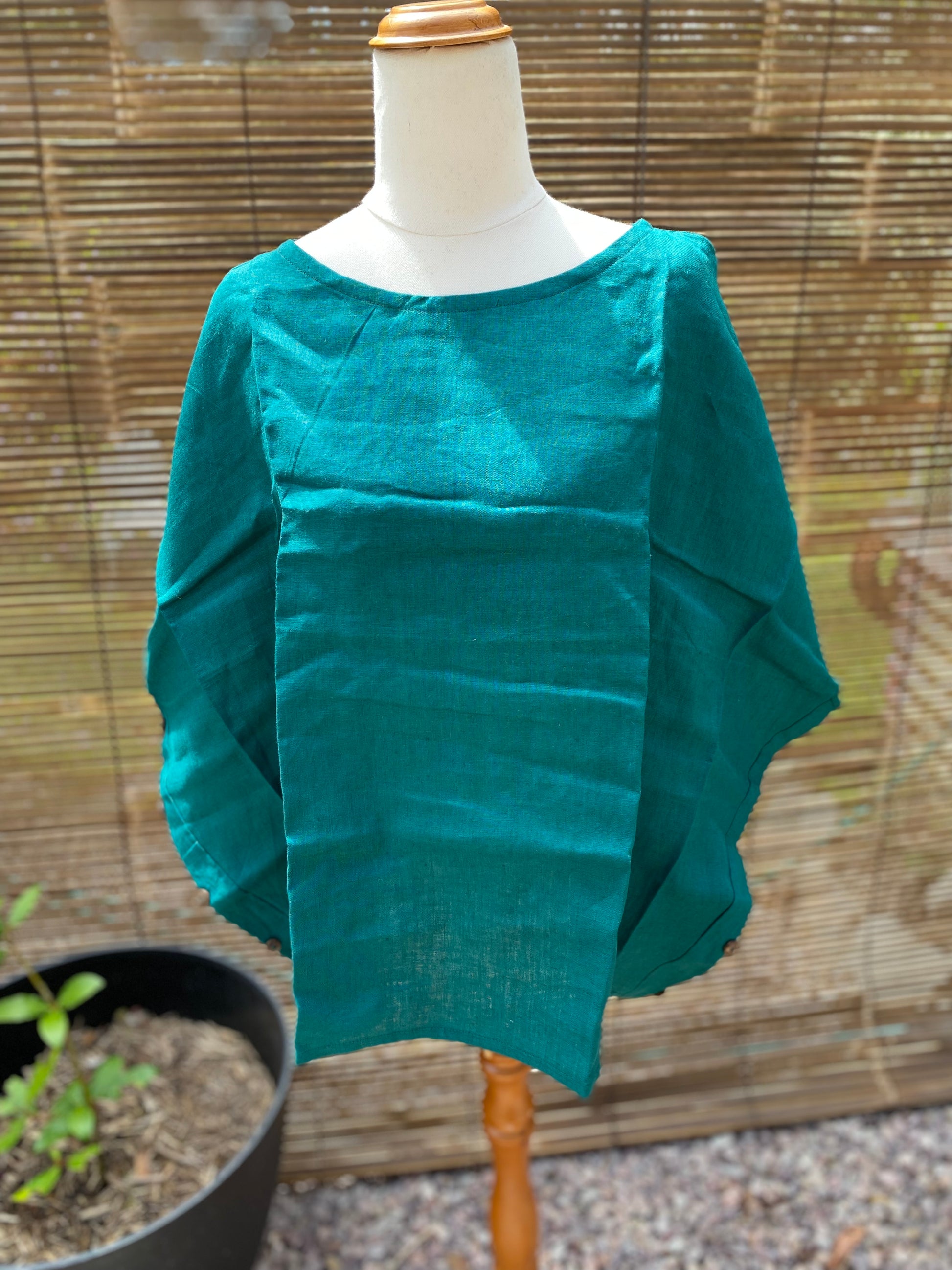 Summer Top- Australian Designed Handmade Linen Clothing -Dragonfly Tasmania