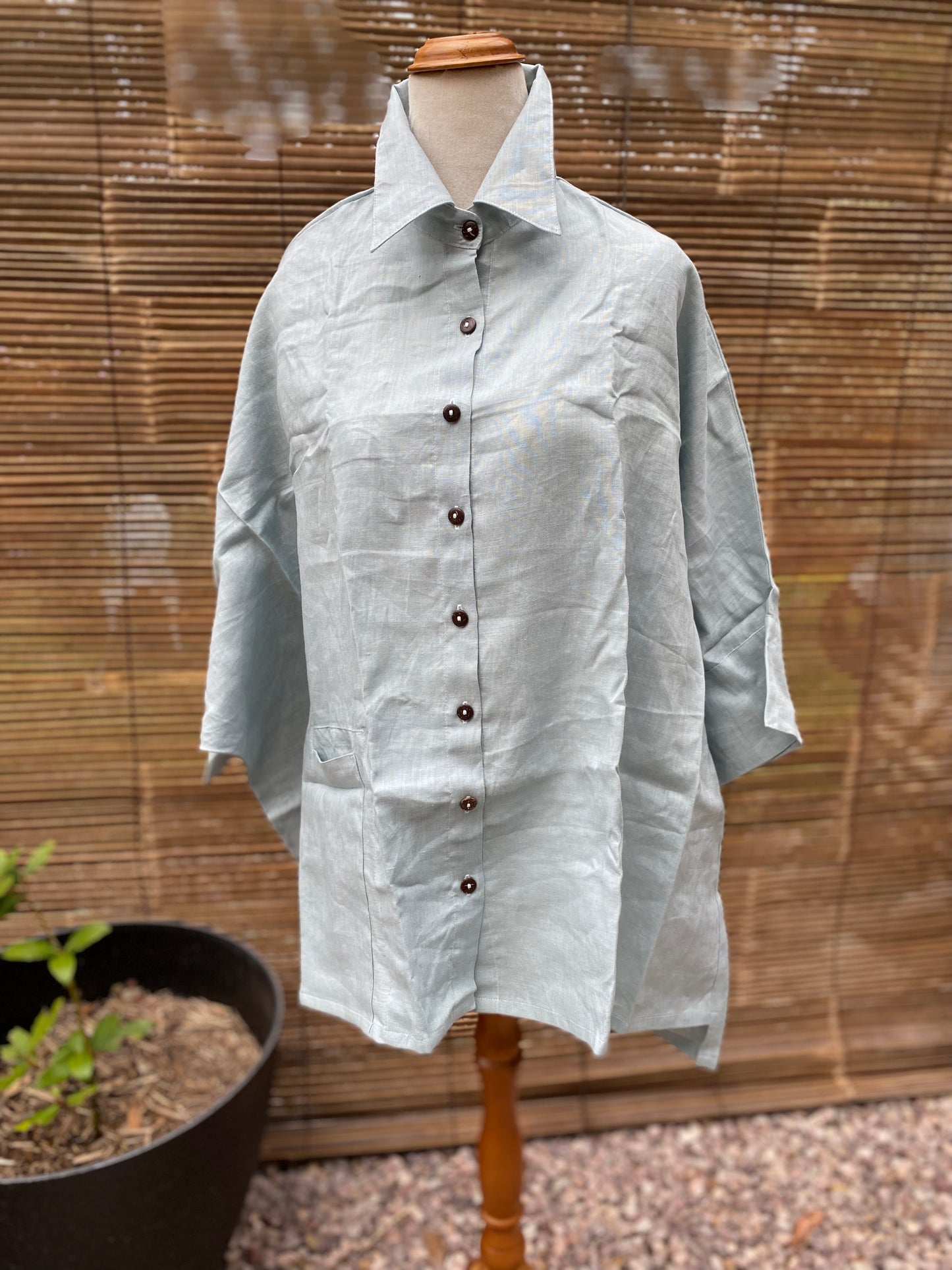 The Shirt- Australian Designed Handmade Linen Clothing -Dragonfly Tasmania