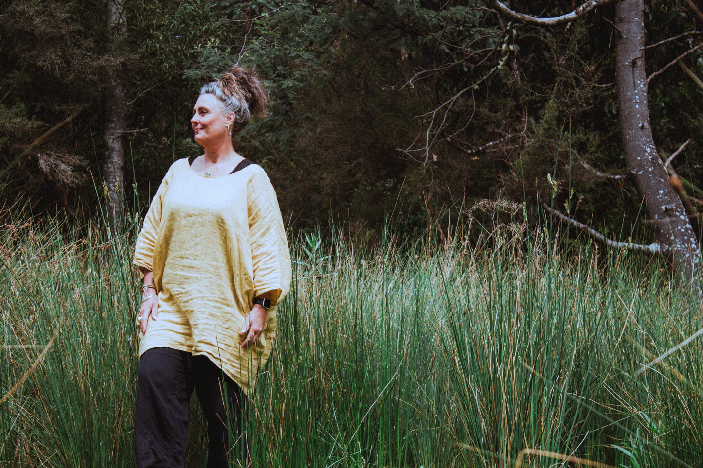 Zeb Tunic- Australian Designed Handmade Linen Clothing -Dragonfly Tasmania