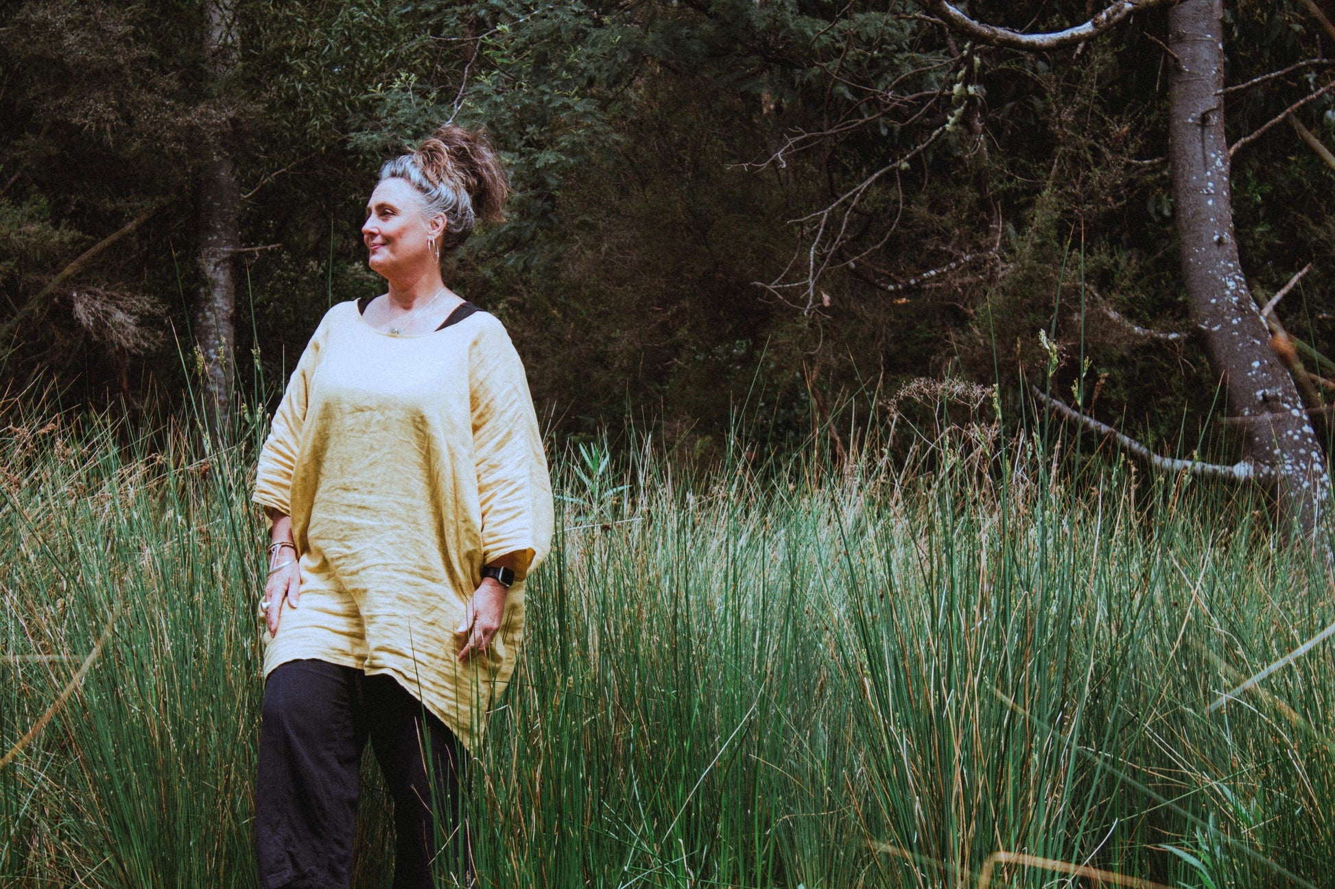 Zeb Tunic- Australian Designed Handmade Linen Clothing -Dragonfly Tasmania