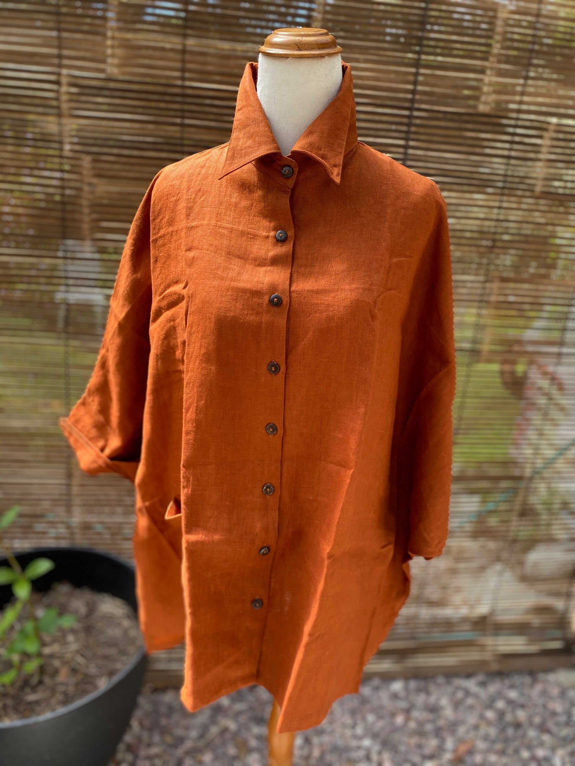 The Shirt- Australian Designed Handmade Linen Clothing -Dragonfly Tasmania