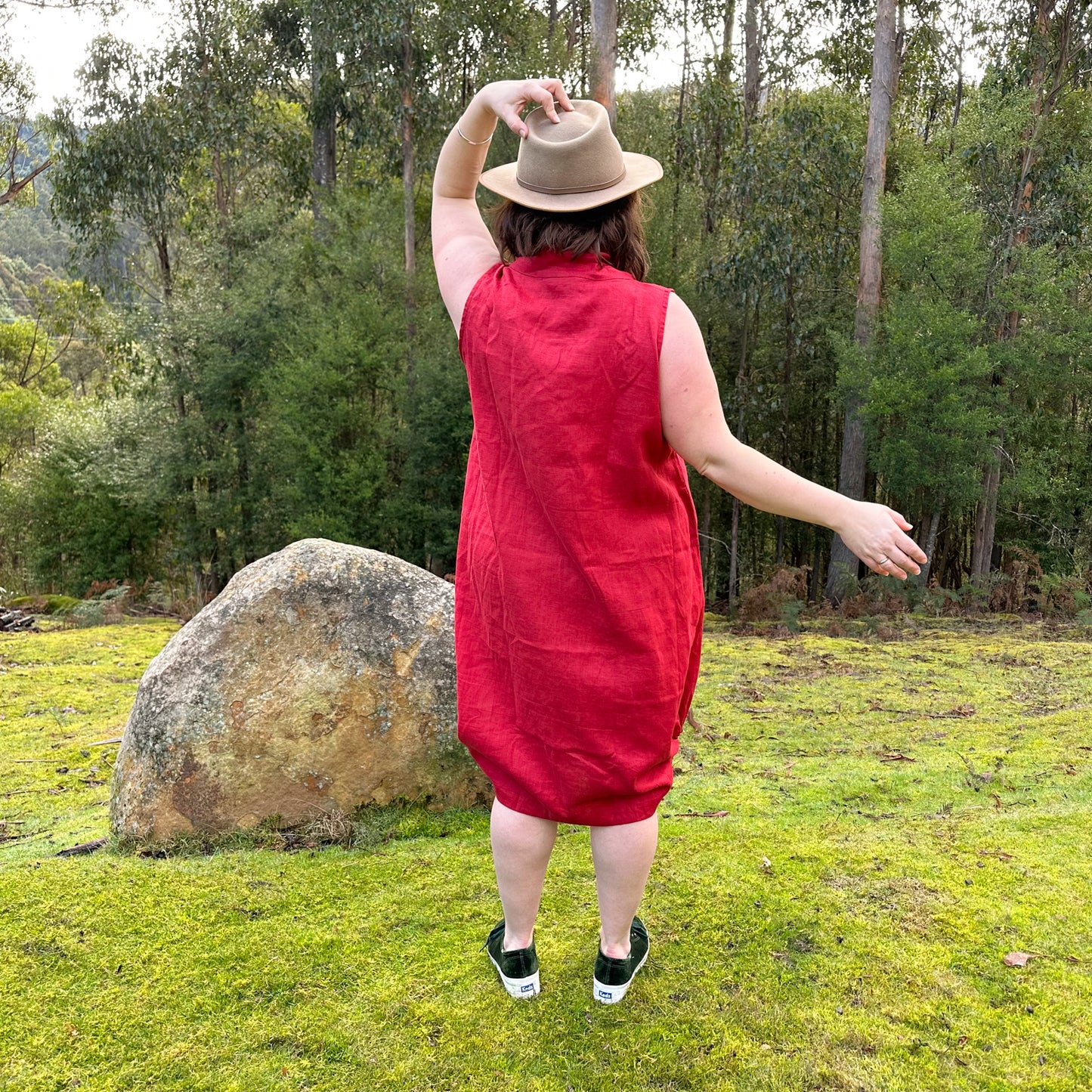 Deb Tunic- Australian Designed Handmade Linen Clothing -Dragonfly Tasmania