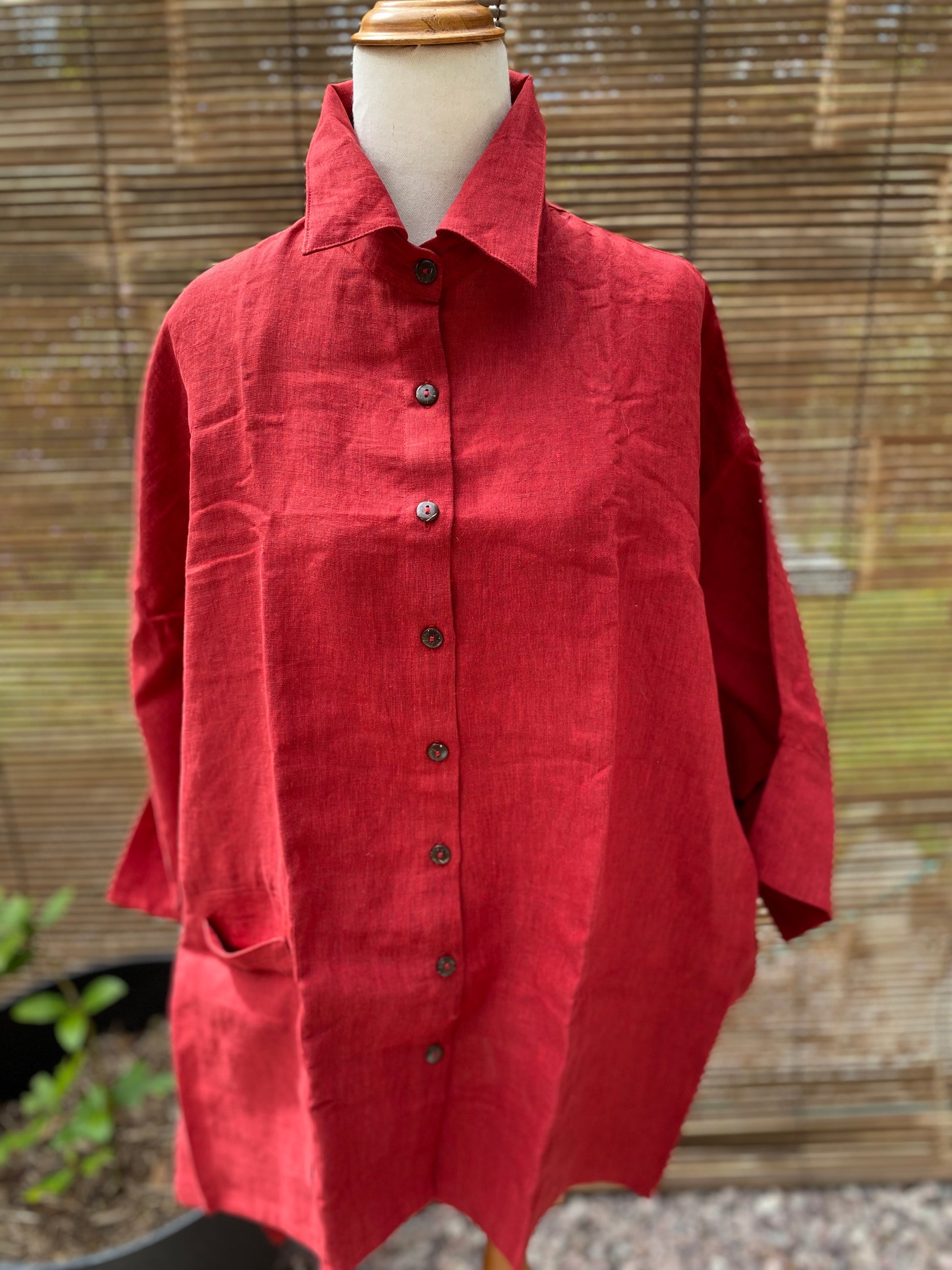 The Shirt- Australian Designed Handmade Linen Clothing -Dragonfly Tasmania