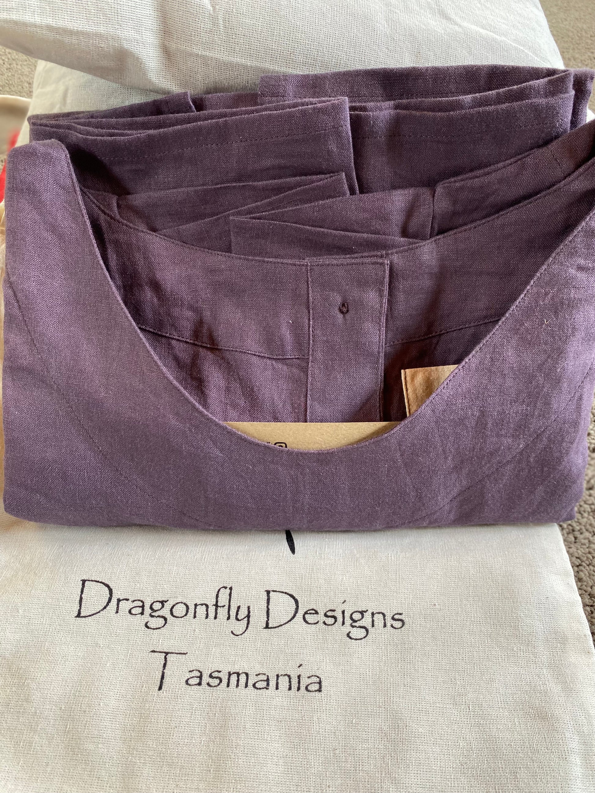 CAS- Australian Designed Handmade Linen Clothing -Dragonfly Tasmania