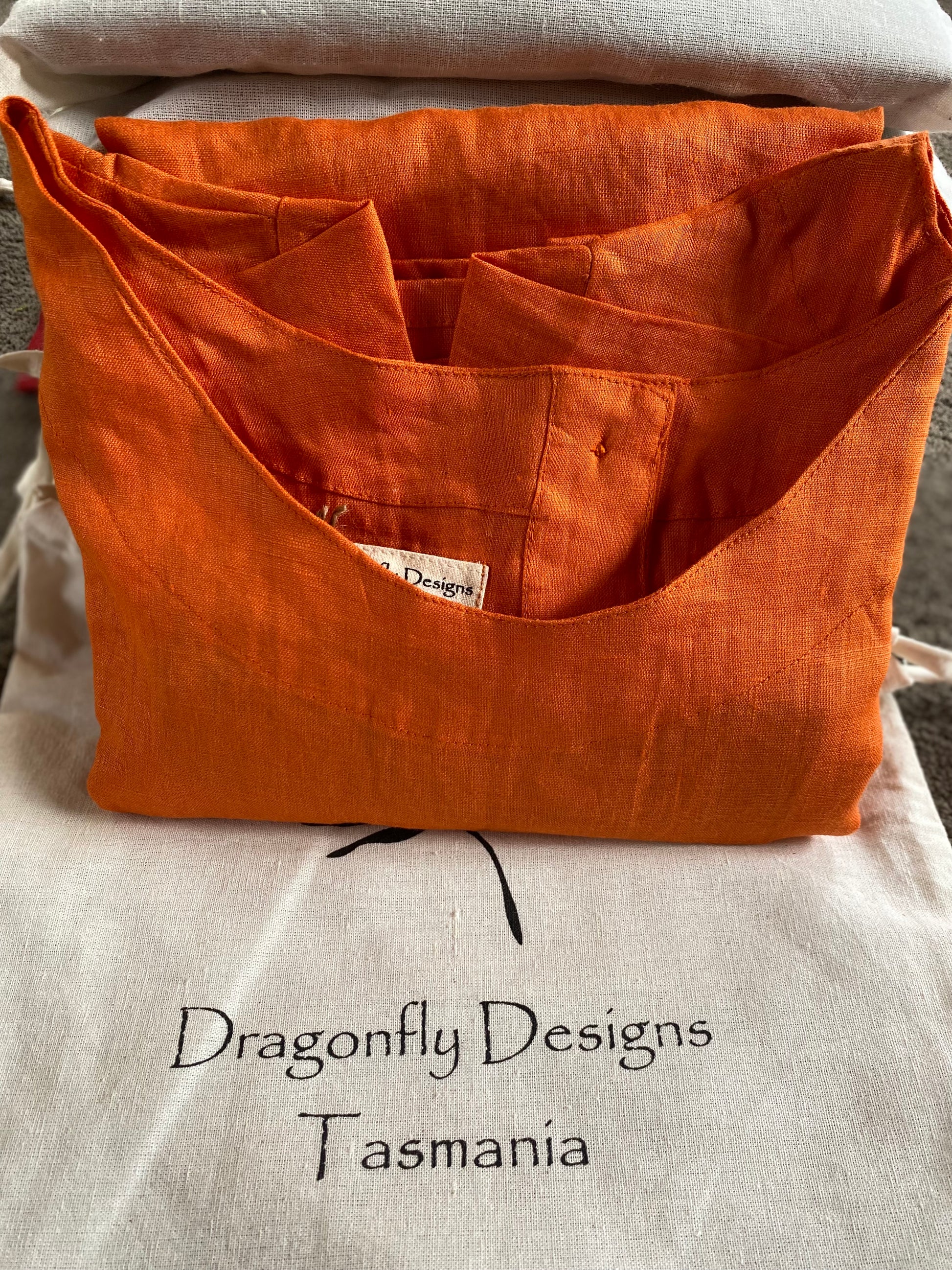 CAS- Australian Designed Handmade Linen Clothing -Dragonfly Tasmania