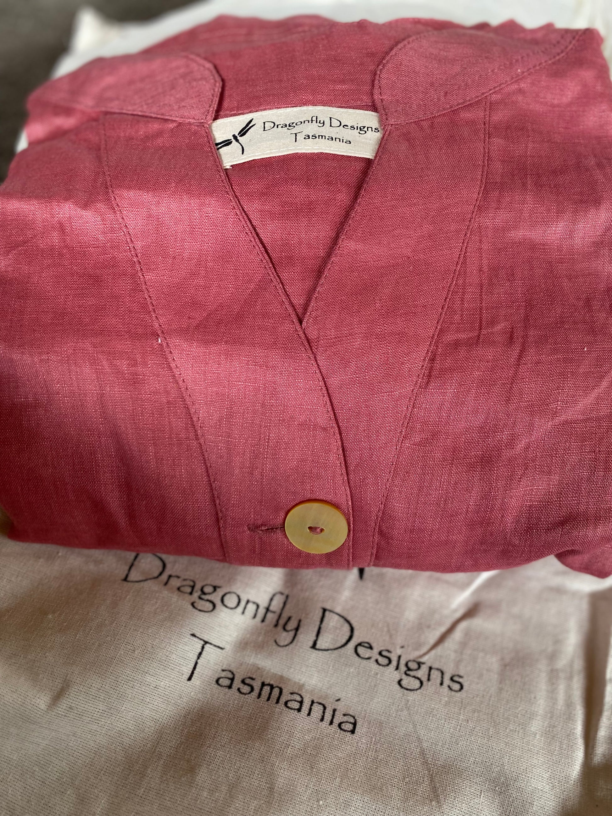 Tunic- Australian Designed Handmade Linen Clothing -Dragonfly Tasmania