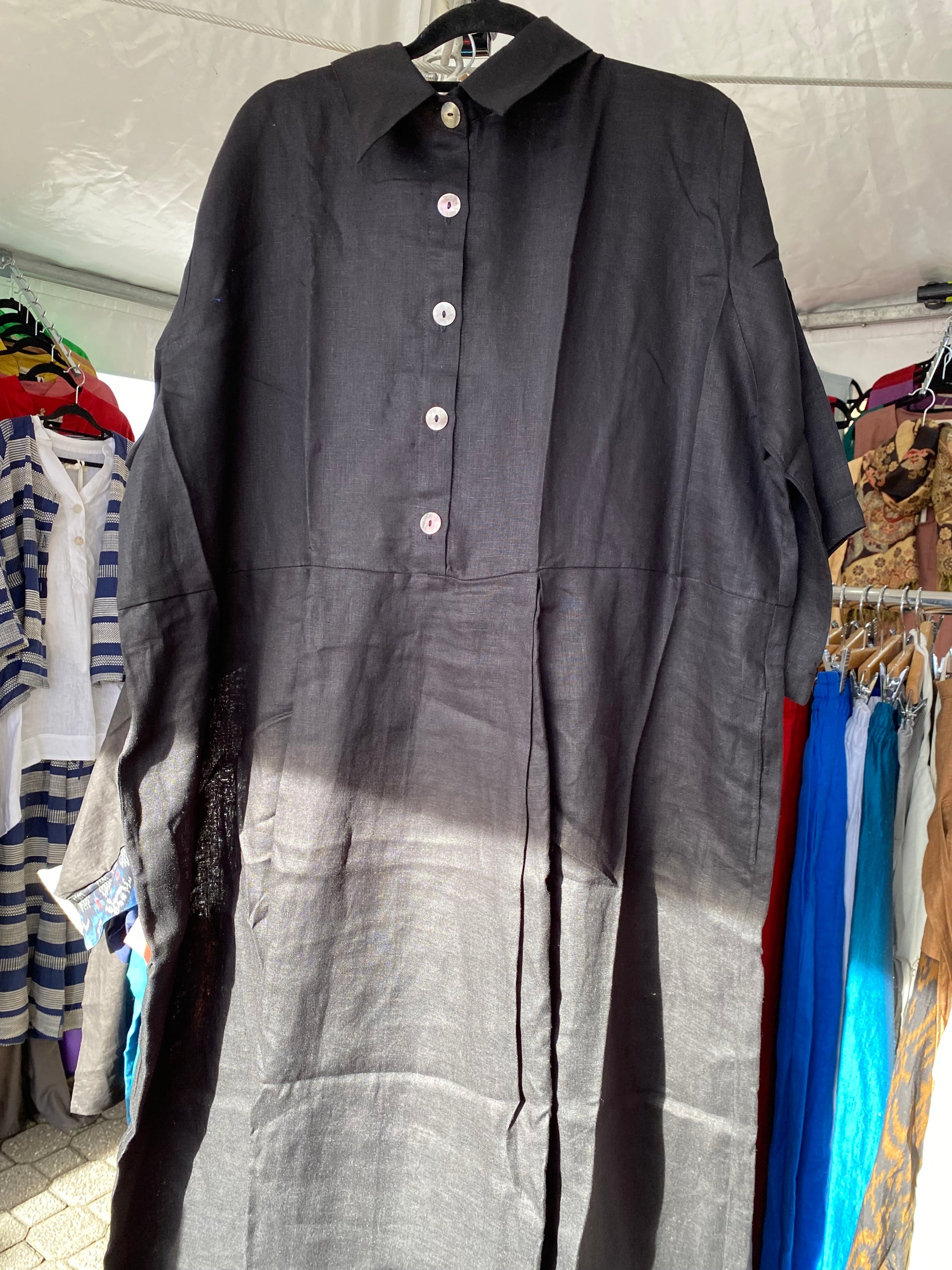 Suzana Dress- Australian Designed Handmade Linen Clothing -Dragonfly Tasmania