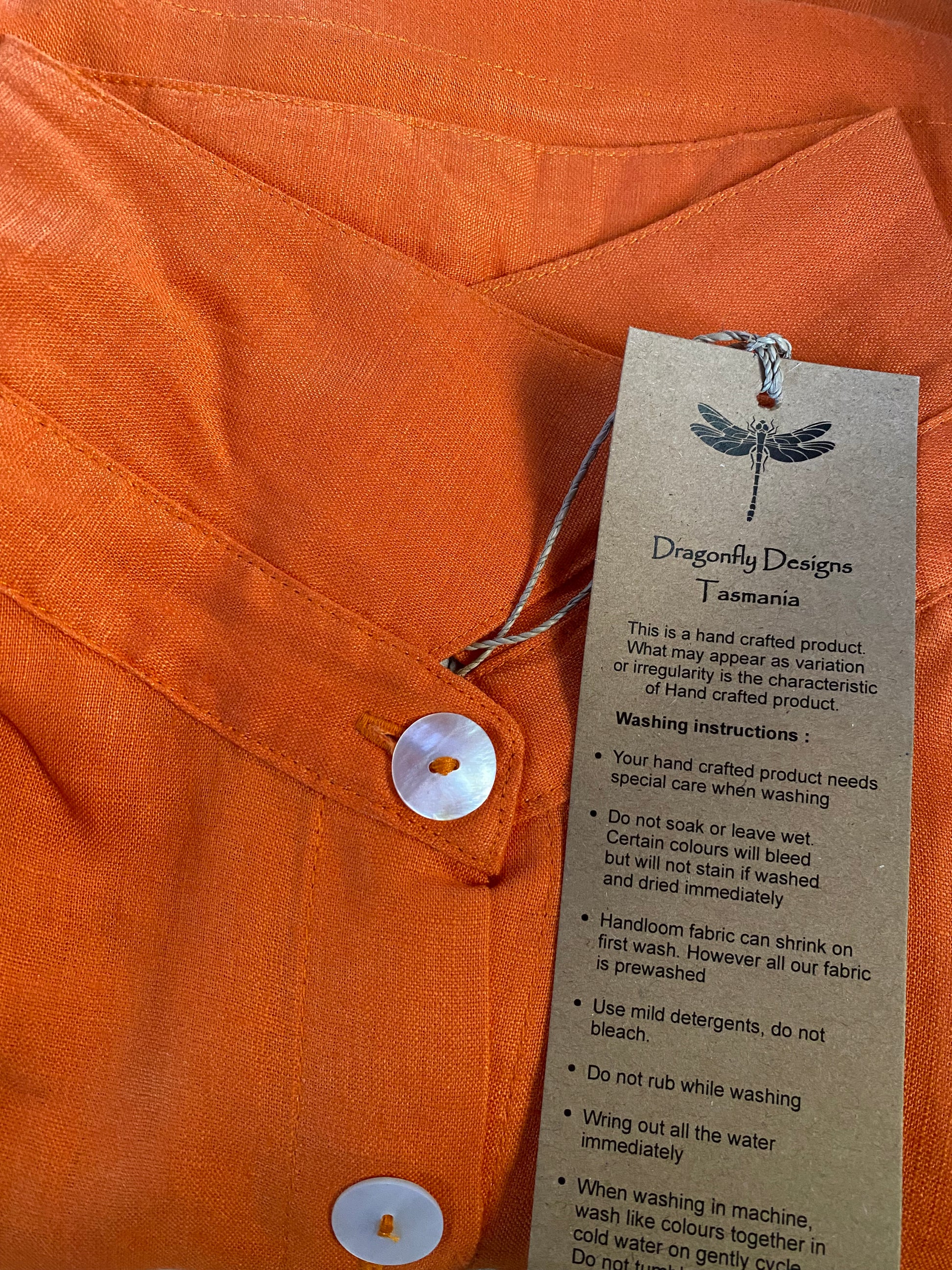 Suzana Dress- Australian Designed Handmade Linen Clothing -Dragonfly Tasmania
