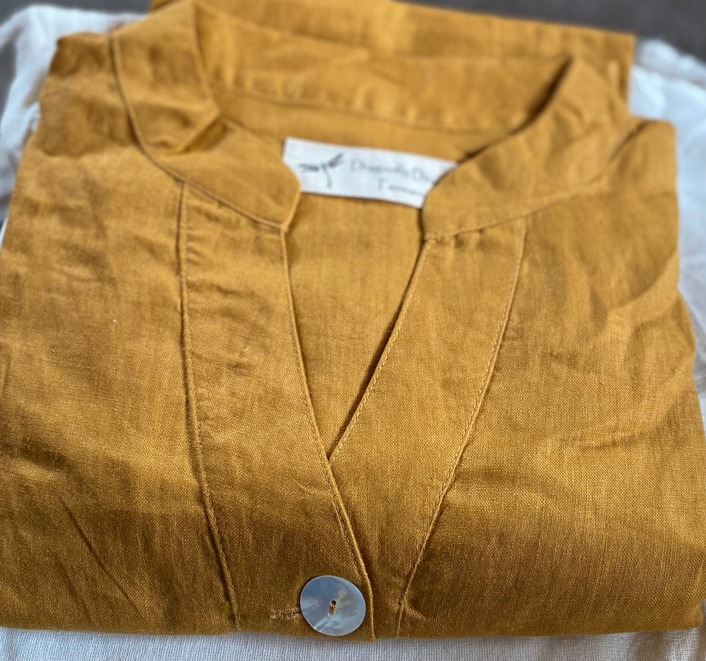 Tunic- Australian Designed Handmade Linen Clothing -Dragonfly Tasmania