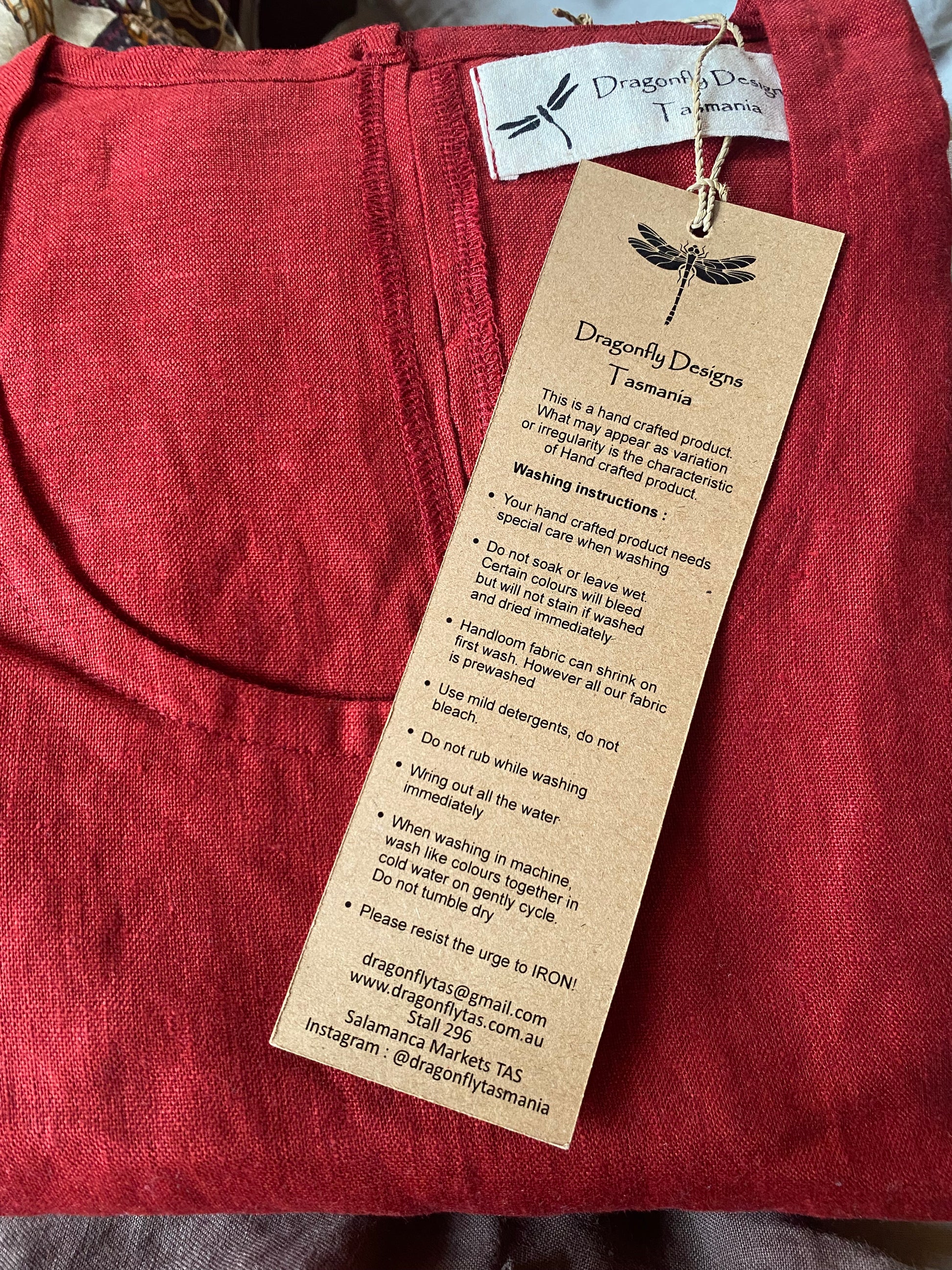 Kimi Dress- Australian Designed Handmade Linen Clothing -Dragonfly Tasmania