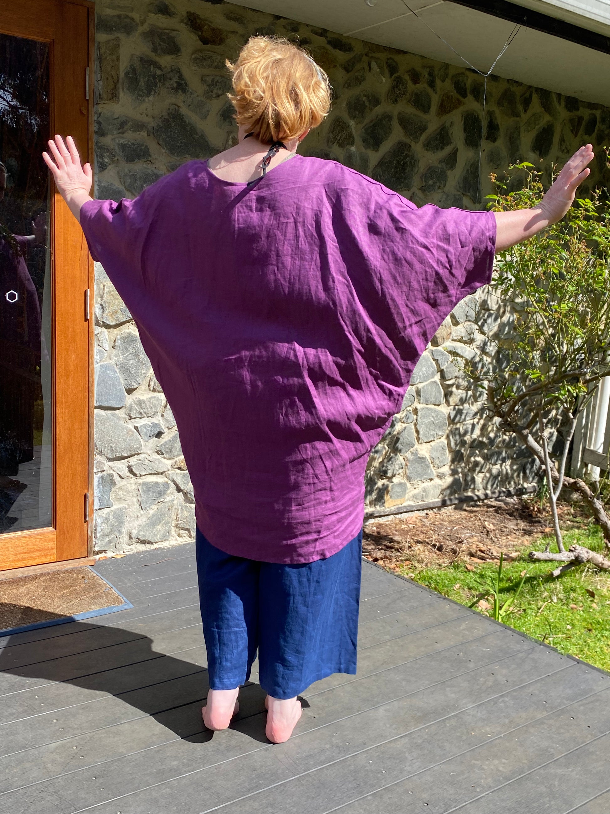 Zeb Tunic- Australian Designed Handmade Linen Clothing -Dragonfly Tasmania