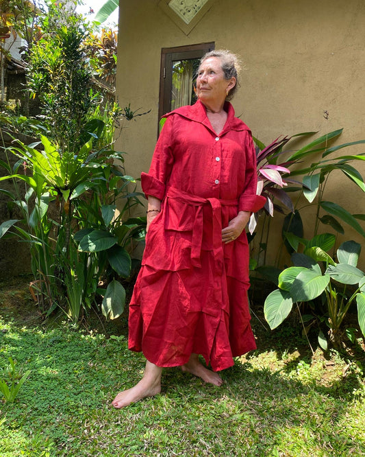 Dresses Linen Slow Fashion Dragonfly Tasmania Dragonfly Tasmania