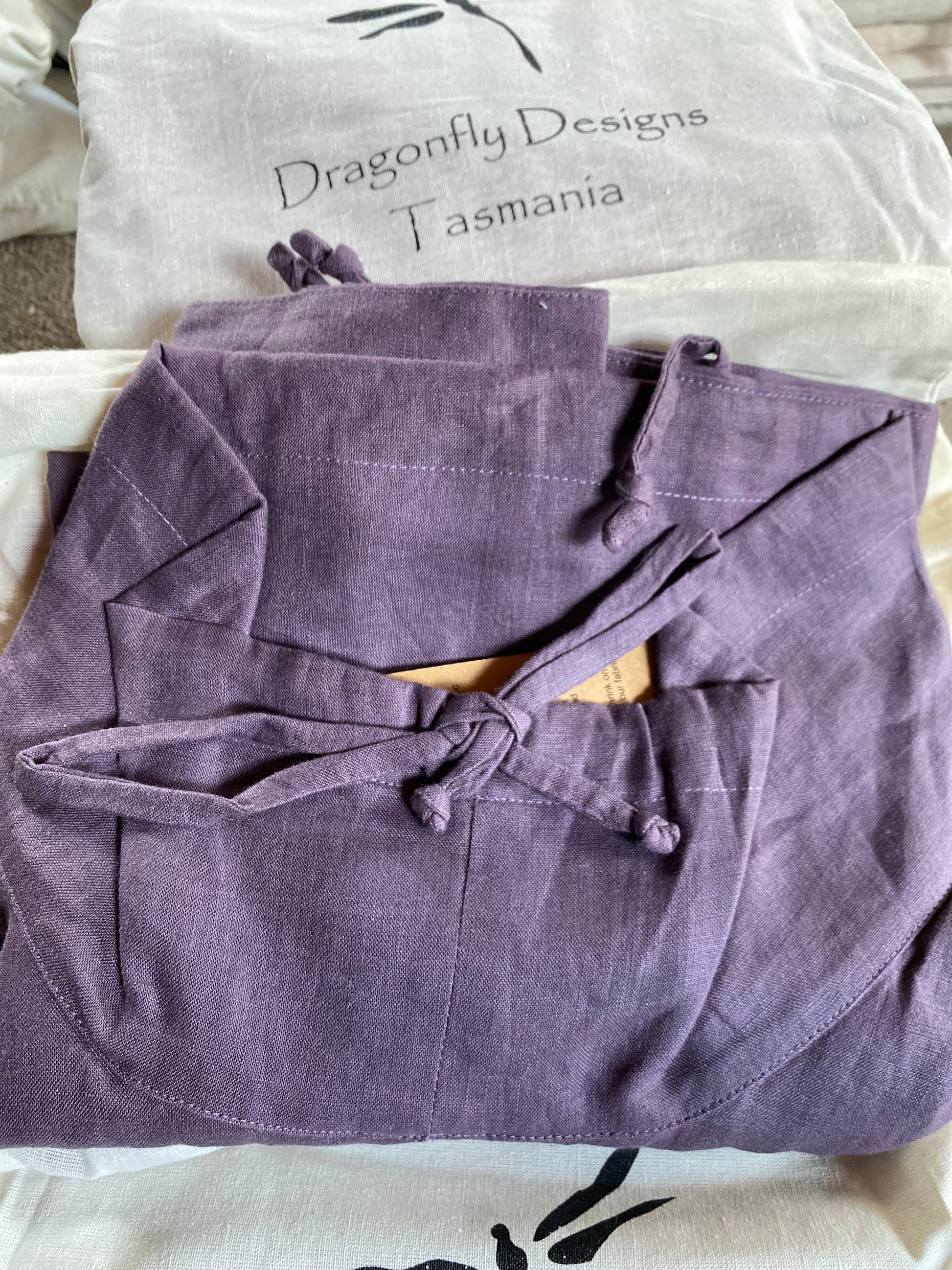 Deb Tunic- Australian Designed Handmade Linen Clothing -Dragonfly Tasmania