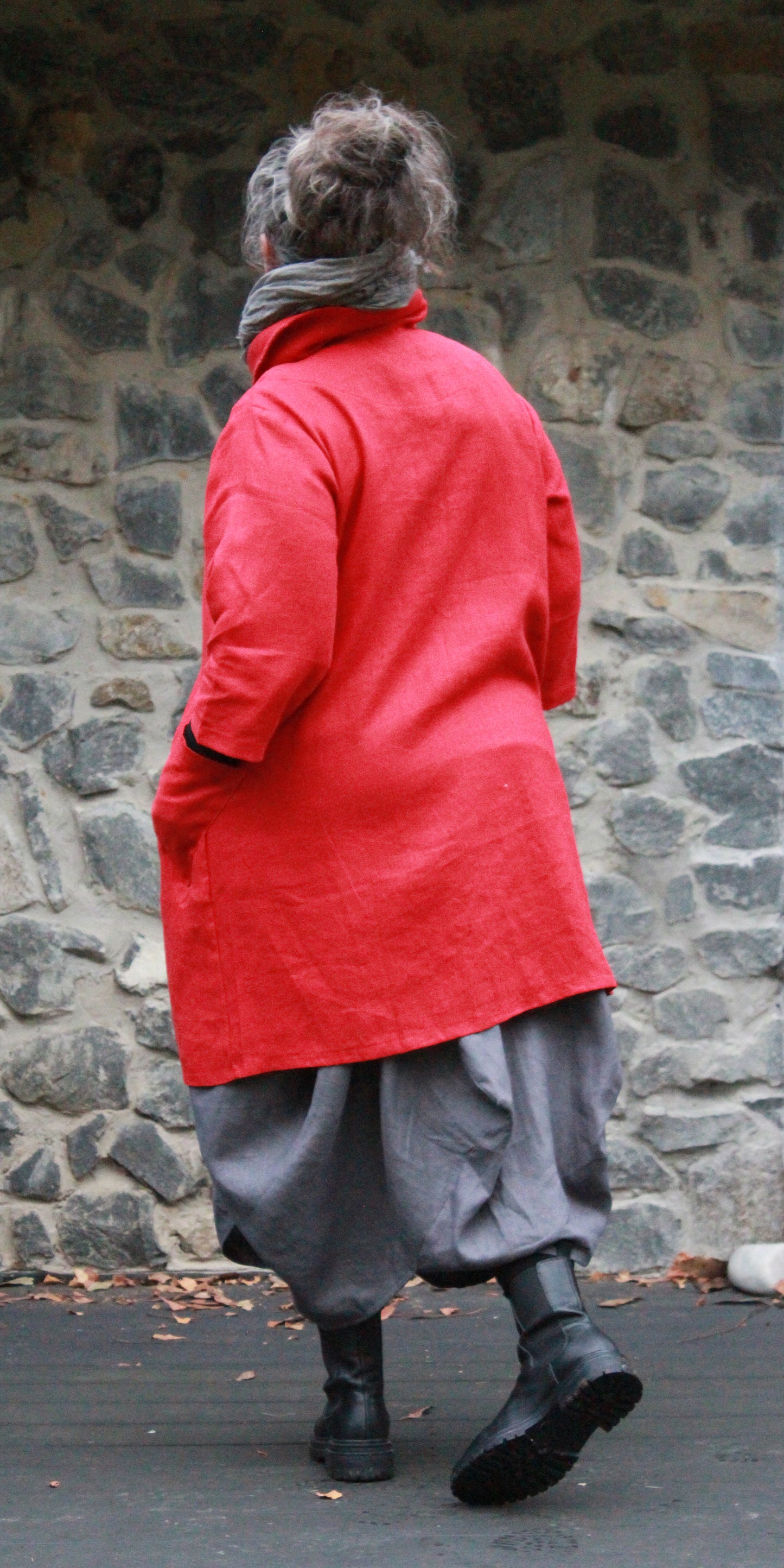 Duster Coat- Australian Designed Handmade Linen Clothing -Dragonfly Tasmania