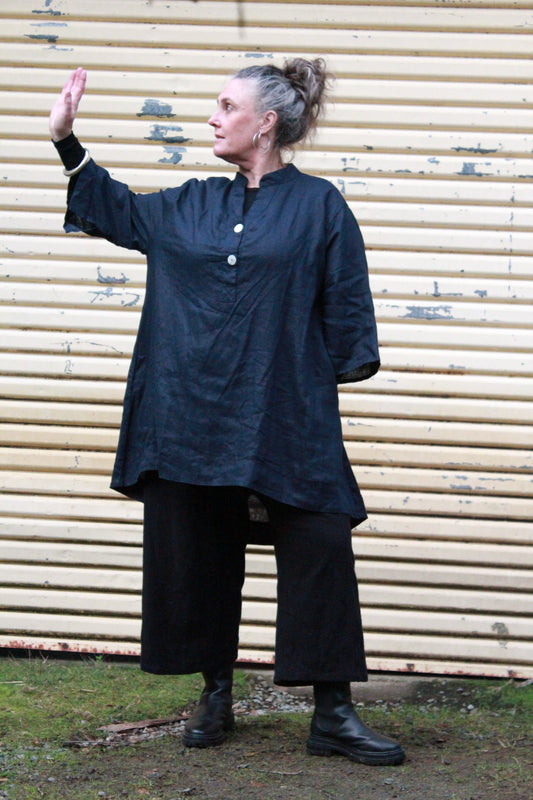 Tunic- Australian Designed Handmade Linen Clothing -Dragonfly Tasmania