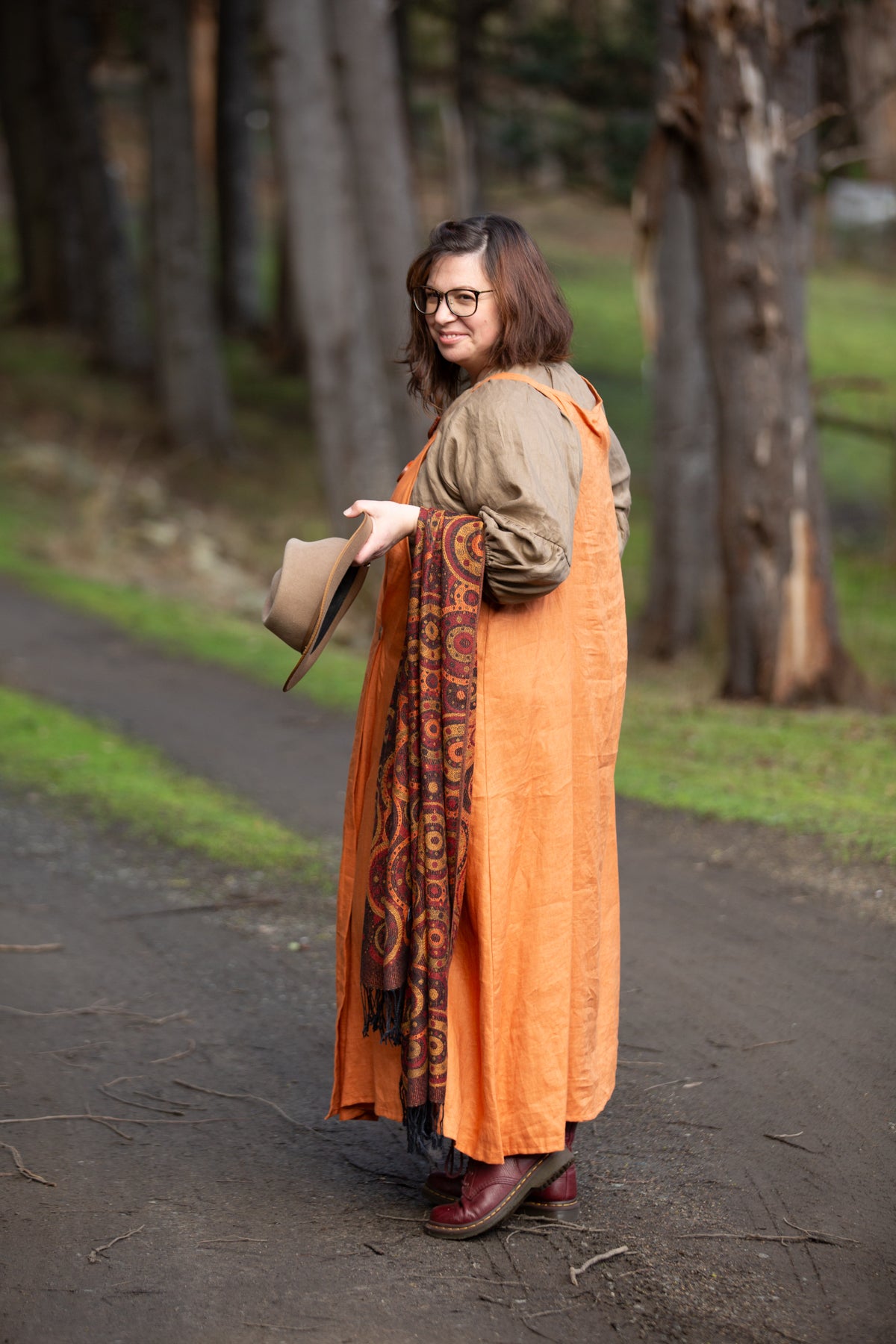 Spaghetti Wrap Dress- Australian Designed Handmade Linen Clothing -Dragonfly Tasmania