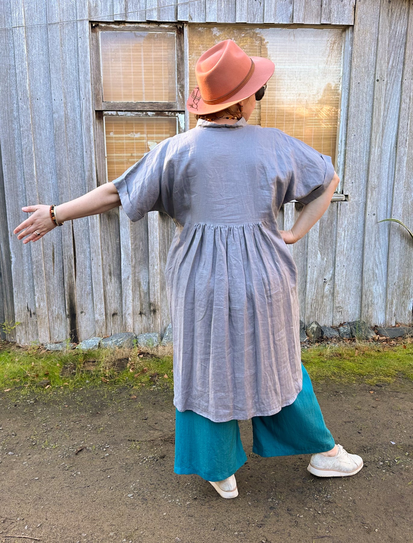 Holiday Dress- Australian Designed Handmade Linen Clothing -Dragonfly Tasmania