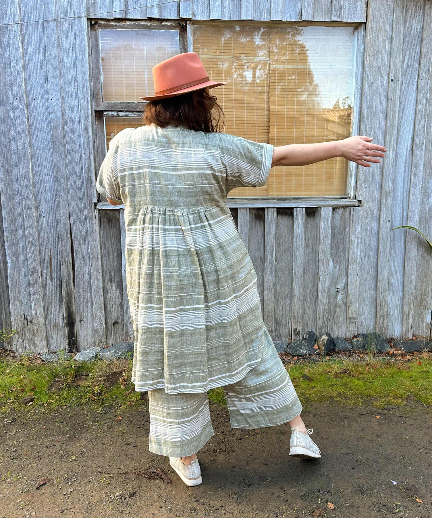 Holiday Dress- Australian Designed Handmade Linen Clothing -Dragonfly Tasmania