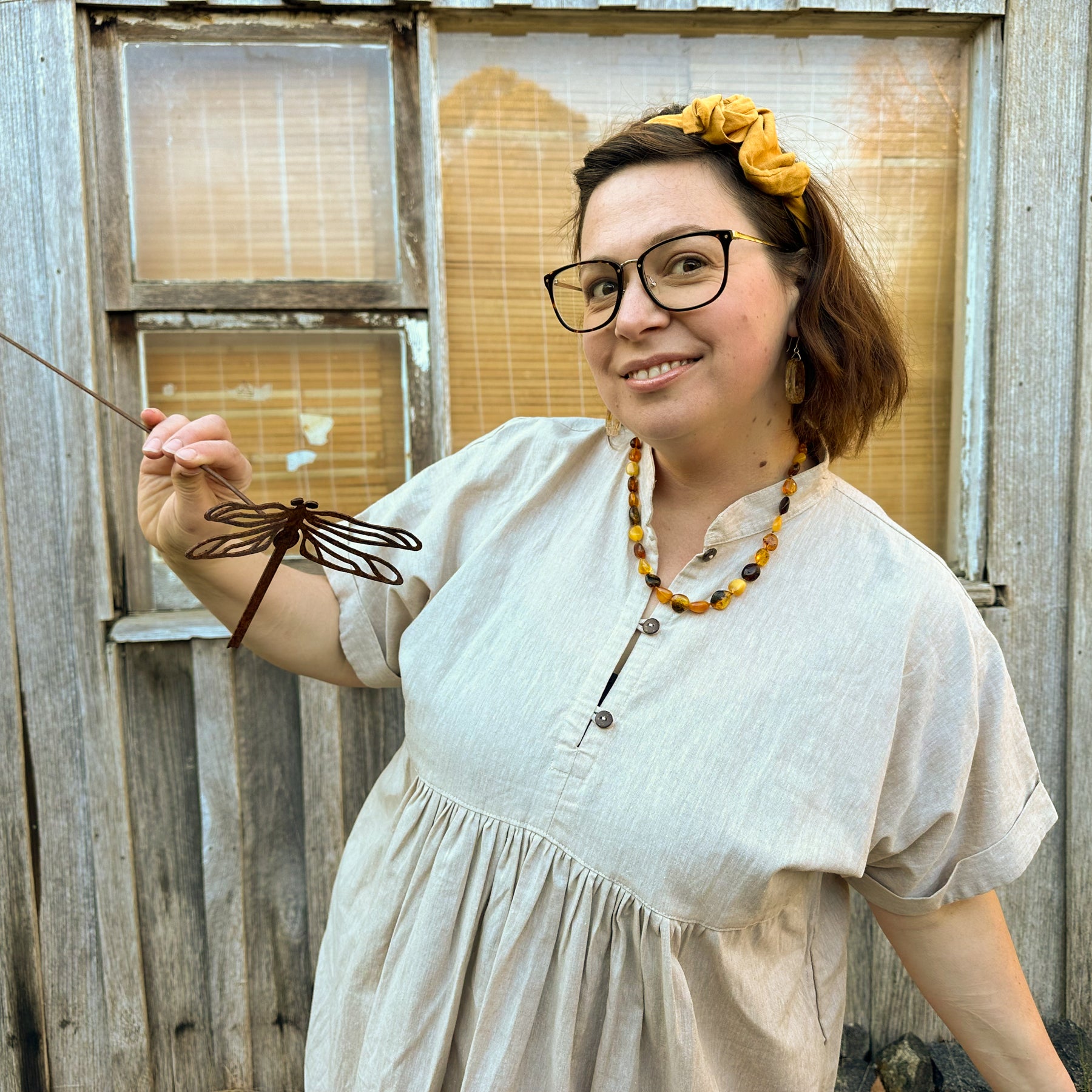 Holiday Dress- Australian Designed Handmade Linen Clothing -Dragonfly Tasmania