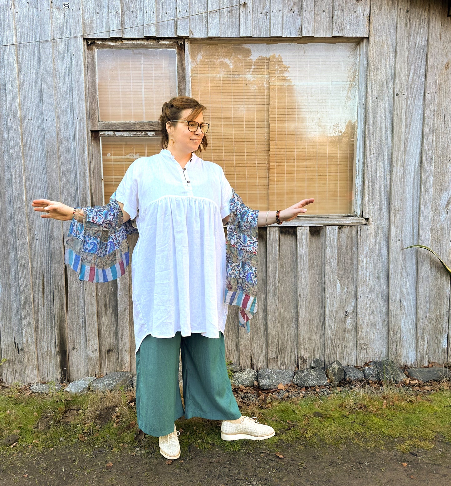 Holiday Dress- Australian Designed Handmade Linen Clothing -Dragonfly Tasmania