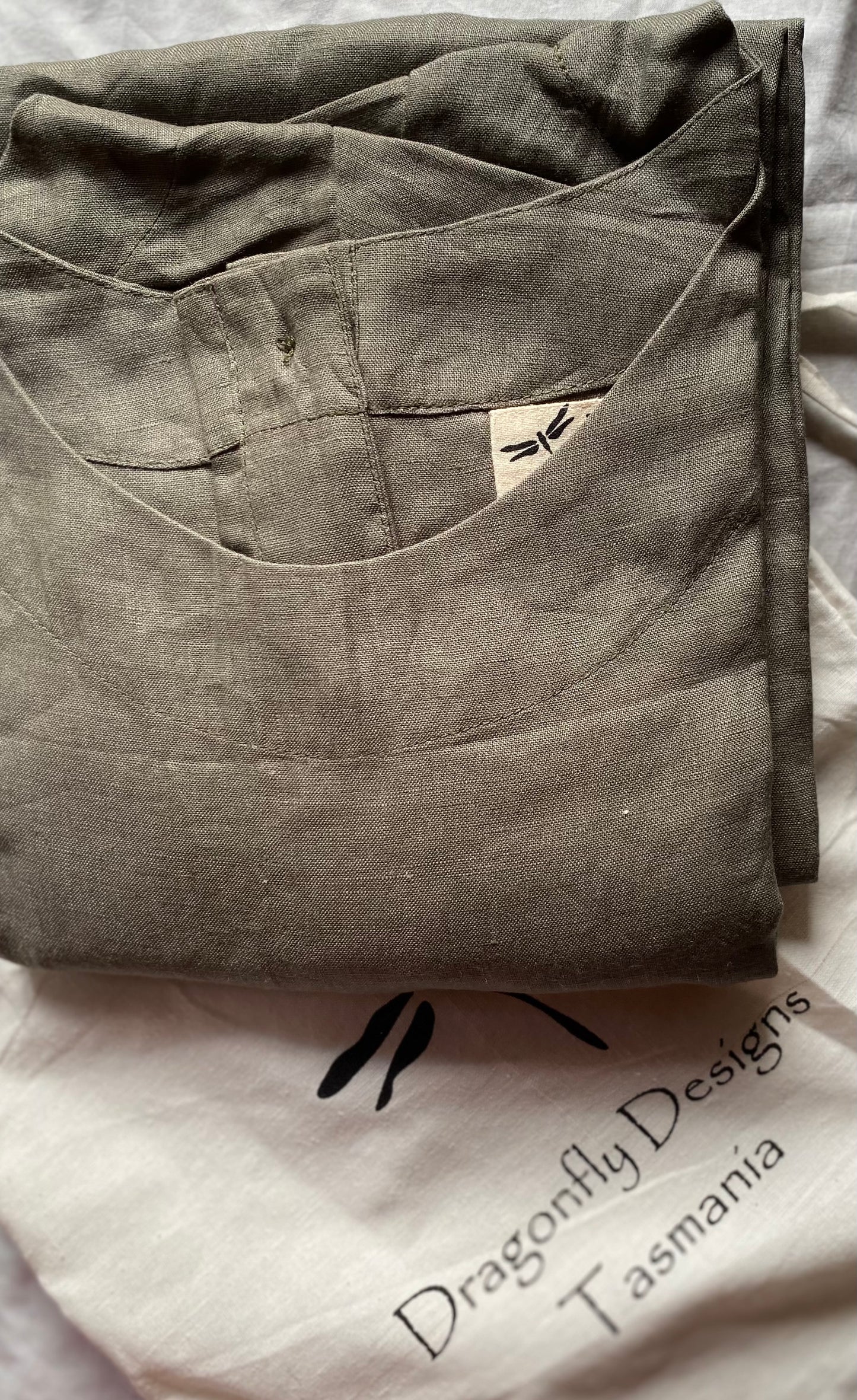 CAS- Australian Designed Handmade Linen Clothing -Dragonfly Tasmania