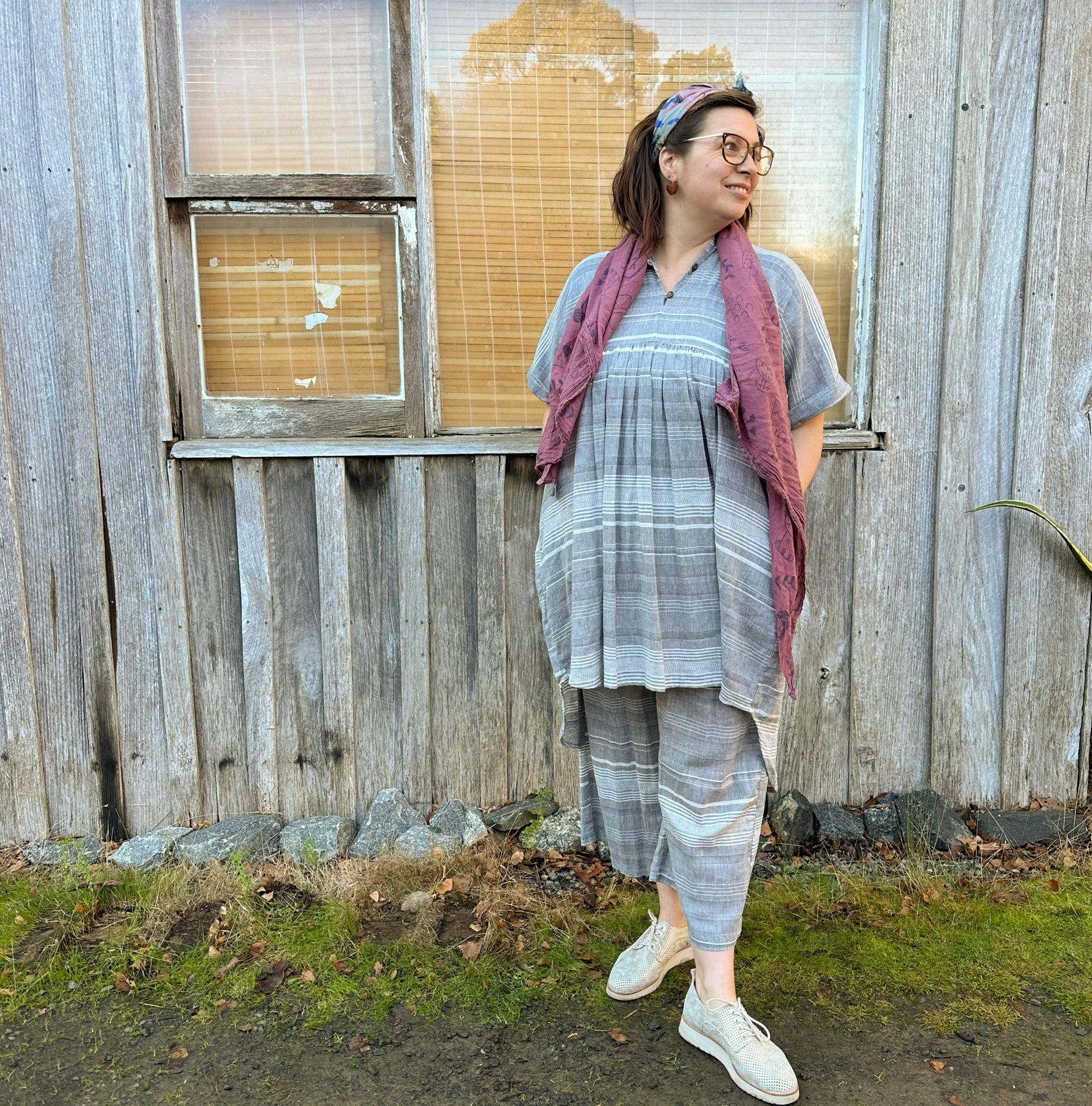 Holiday Dress- Australian Designed Handmade Linen Clothing -Dragonfly Tasmania