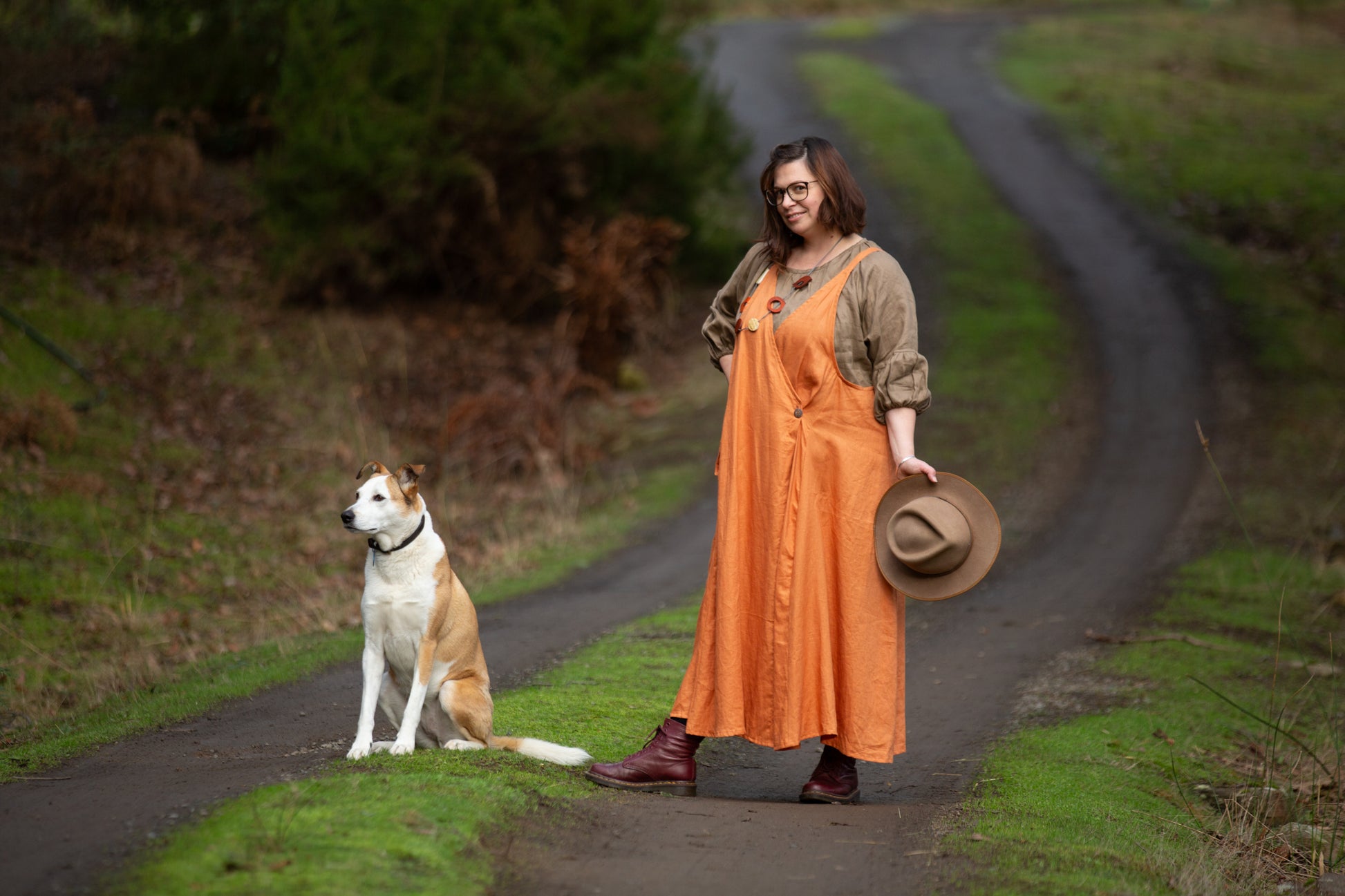 Spaghetti Wrap Dress- Australian Designed Handmade Linen Clothing -Dragonfly Tasmania