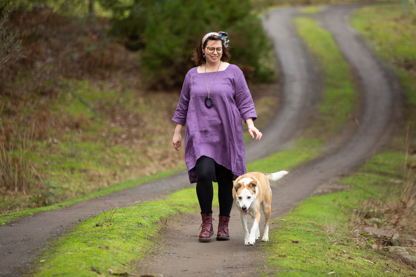 Jen Tunic Dress- Australian Designed Handmade Linen Clothing -Dragonfly Tasmania